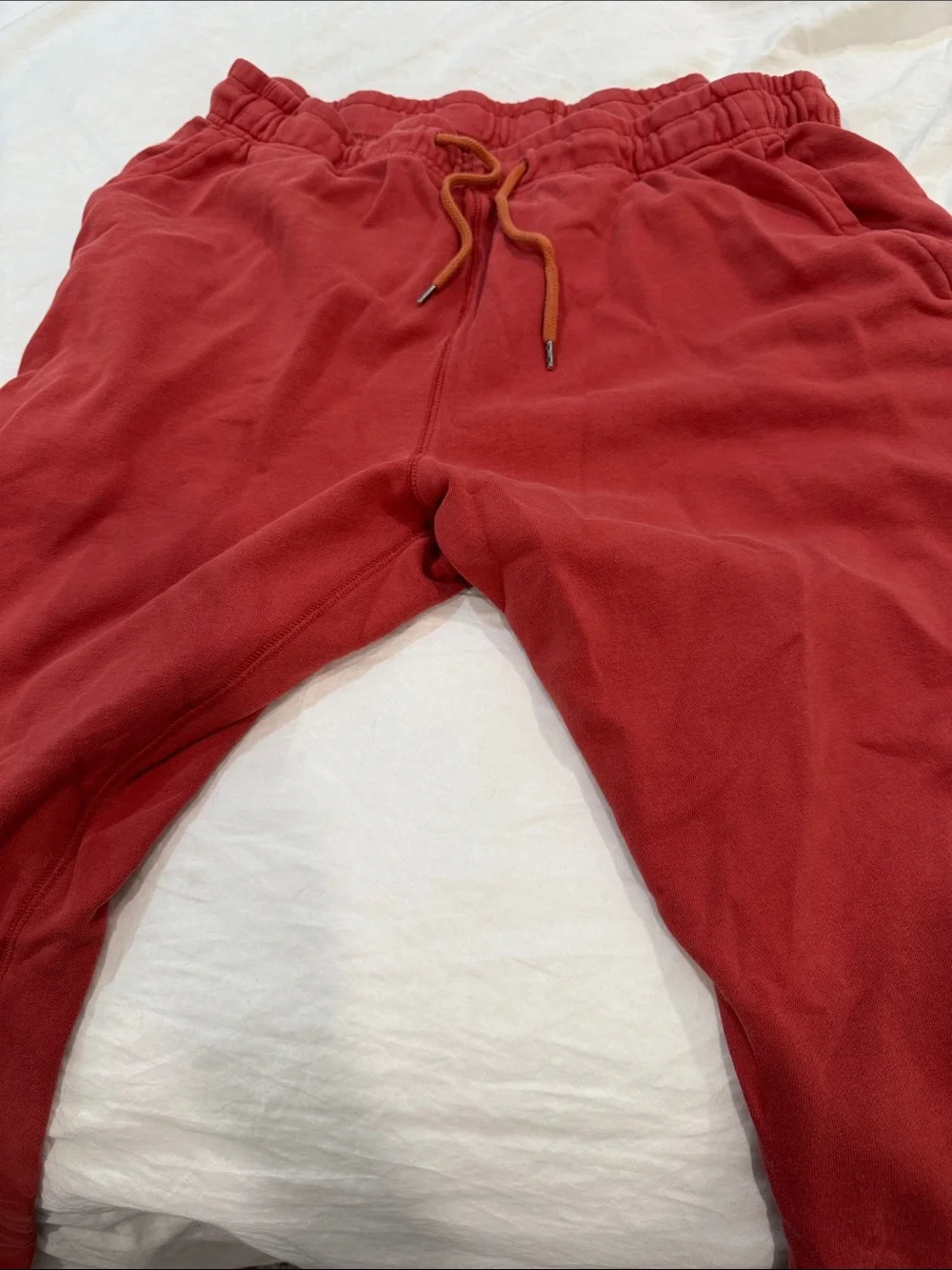 J. Crew Men's Brick Red Drawstring Sweatpants
